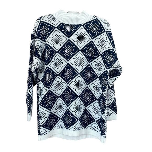 Vintage Fair Isle Pullover Turtleneck Sweater - Picture 1 of 6